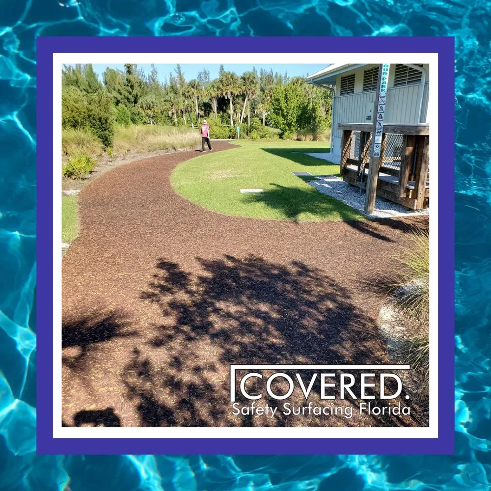Top-rated residential landscaping with custom design in Melbourne, FL by COVERED Safety Surfacing