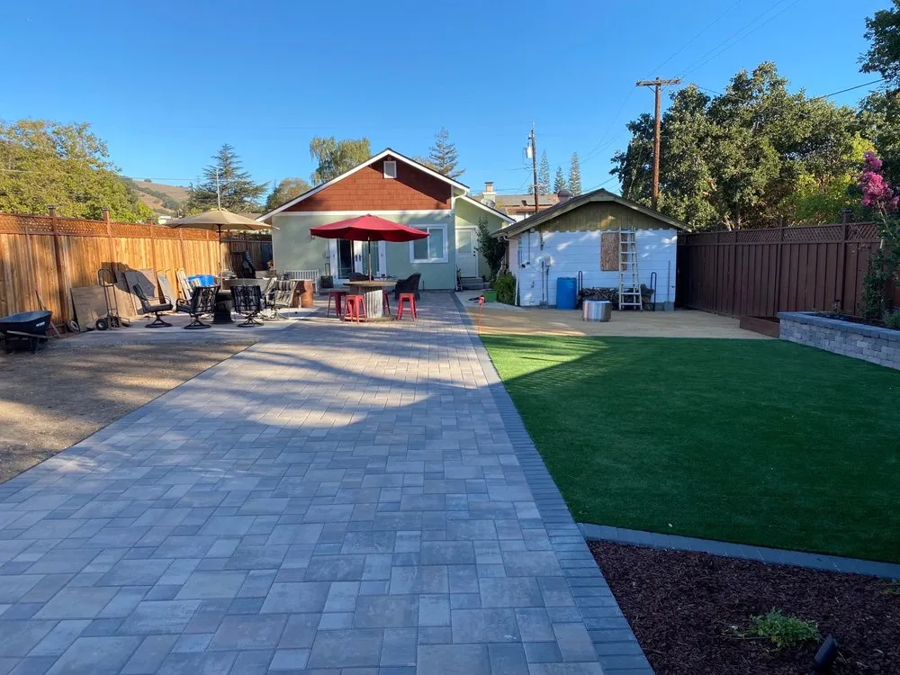 Professional landscape installation in Morgan Hill, CA by Cowboys Landscaping