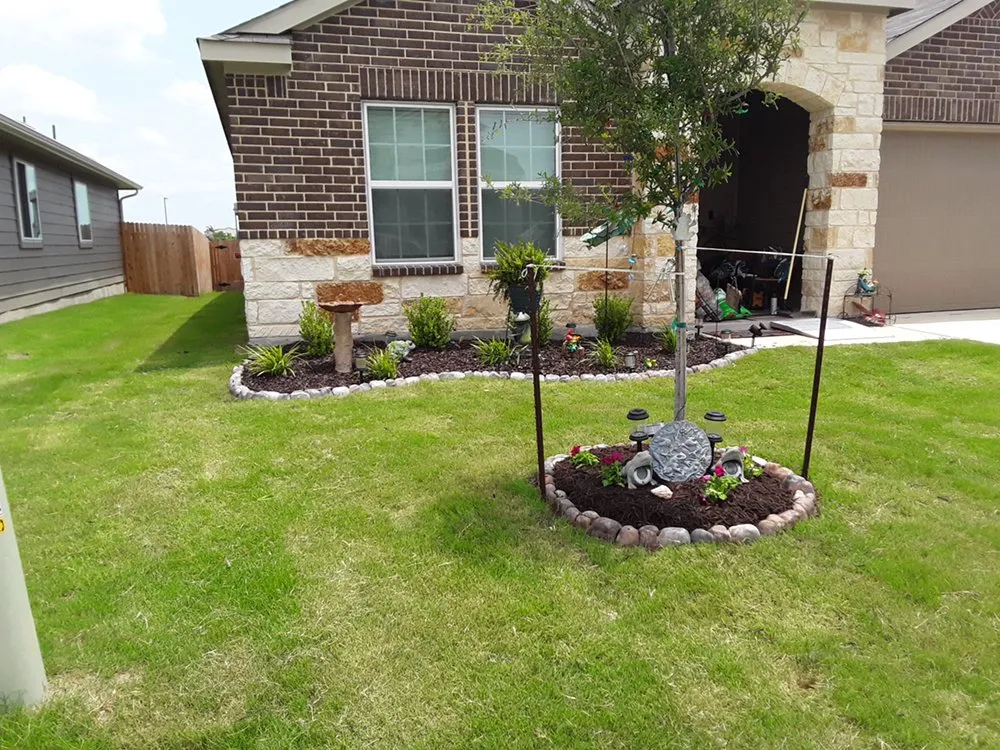 Reliable garden landscaping with custom design in New Braunfels, TX by Cowboys Lawn Care