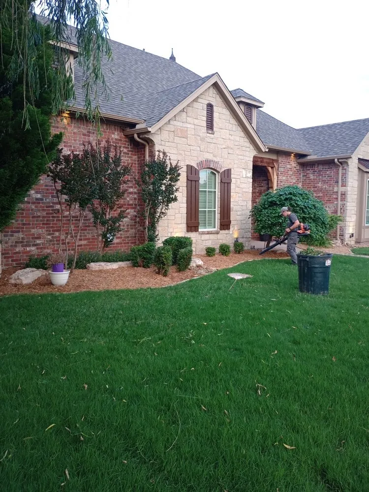 Affordable landscape installation in Altus, OK by Coyote Lawn Services