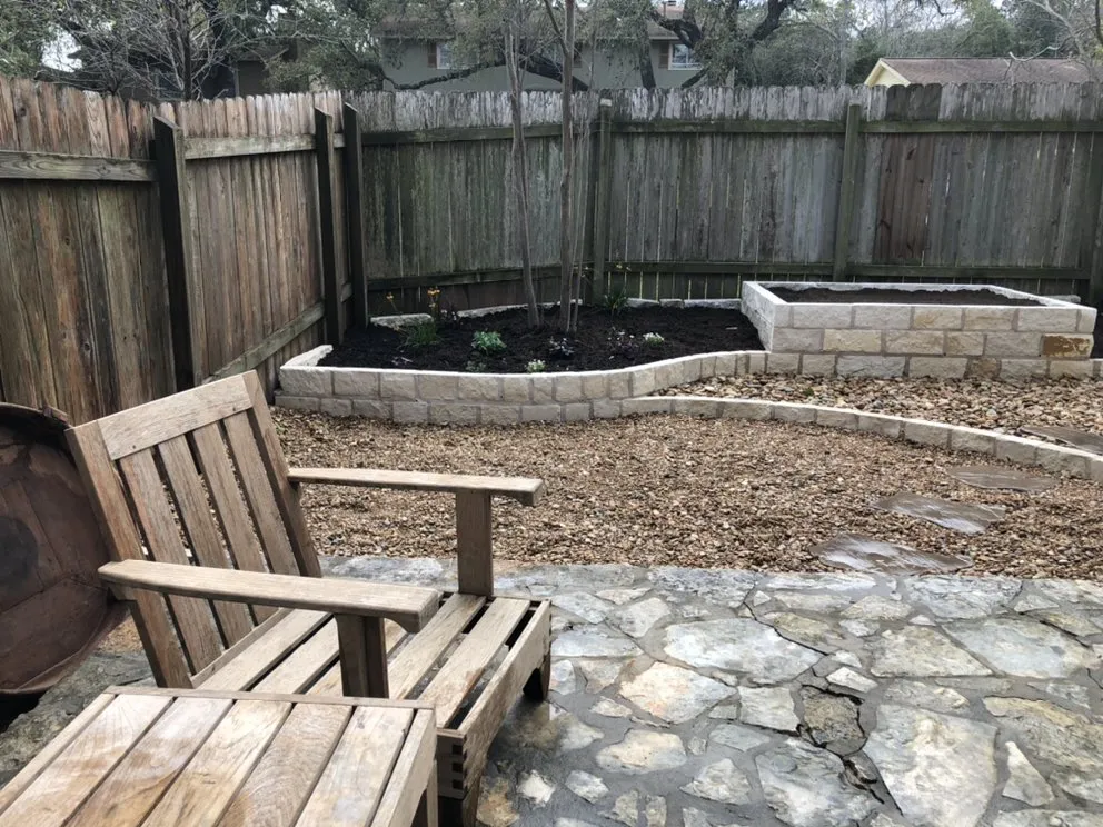 Expert lawn mowing service with custom design in Austin, TX by Coyote Moss Landscapes