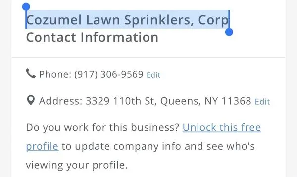 Cozumenl Lawn Sprinklers Inc Logo