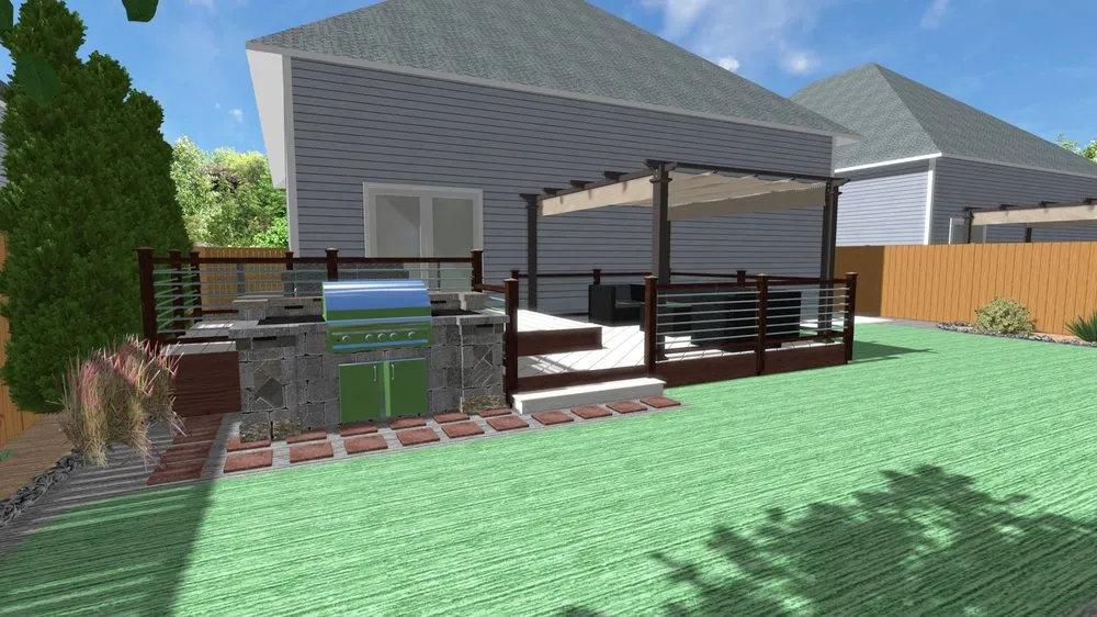 Custom landscape installation for year-round maintenance in Centennial, CO by Cozza Customs & Designs