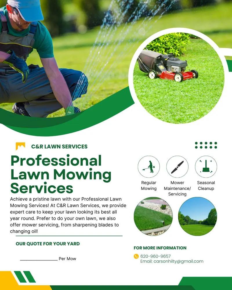 Professional landscaping services for residential properties in Hutchinson, KS by C&R Lawn Services