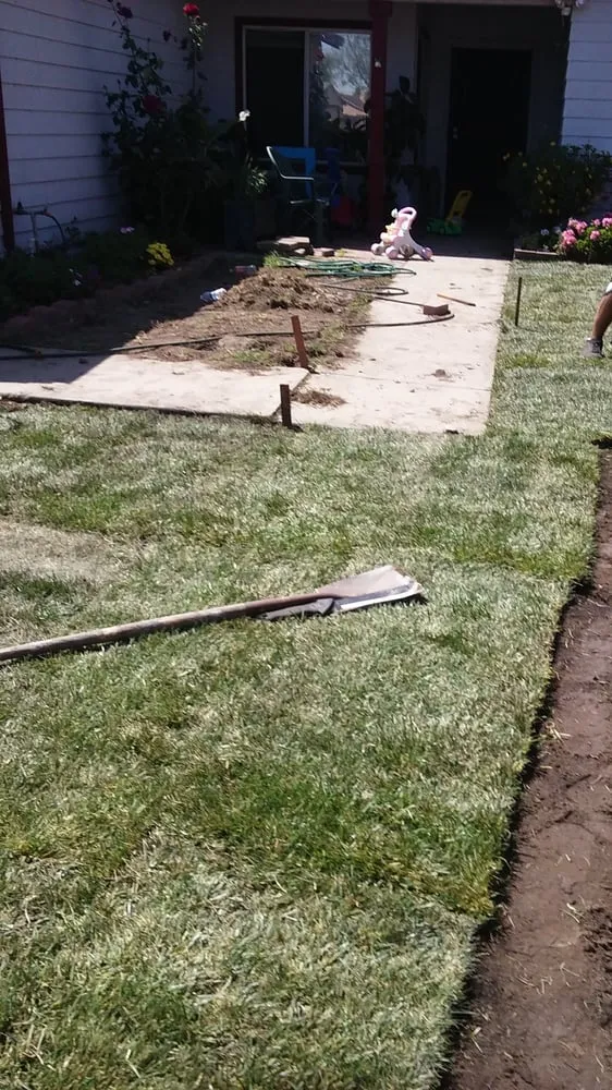 Professional outdoor landscaping in Manteca, CA - Crabbush landscaping and Hauling