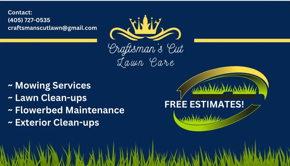 Trusted lawn mowing service for residential properties in Noble, OK by Craftsman’s Cut Lawn Care