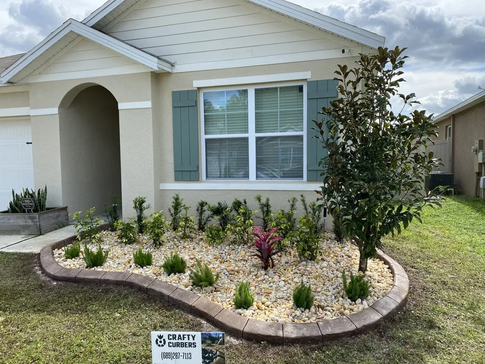 Reliable garden landscaping with custom design in Orlando, FL by Crafty Curbers