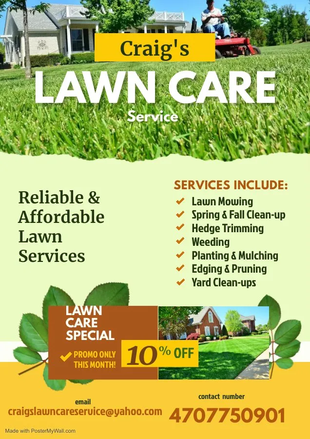 Custom lawn care service in Decatur, GA by Craig's Lawn Care Service
