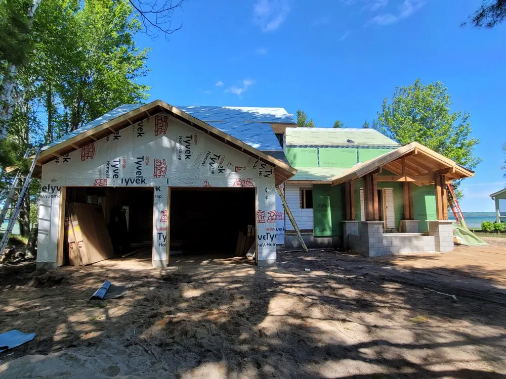 Professional garden landscaping for outdoor upgrades in Kingsley, MI by Crain Contracting