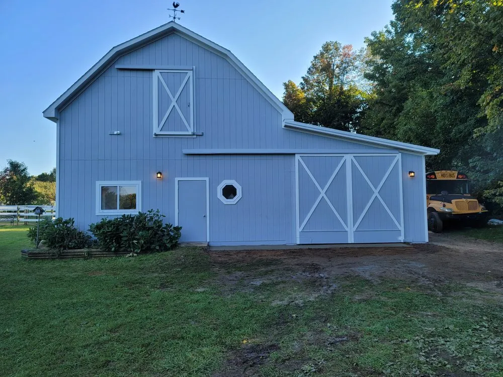 Professional lawn mowing service for homes in Kingsley, MI by Crain Contracting