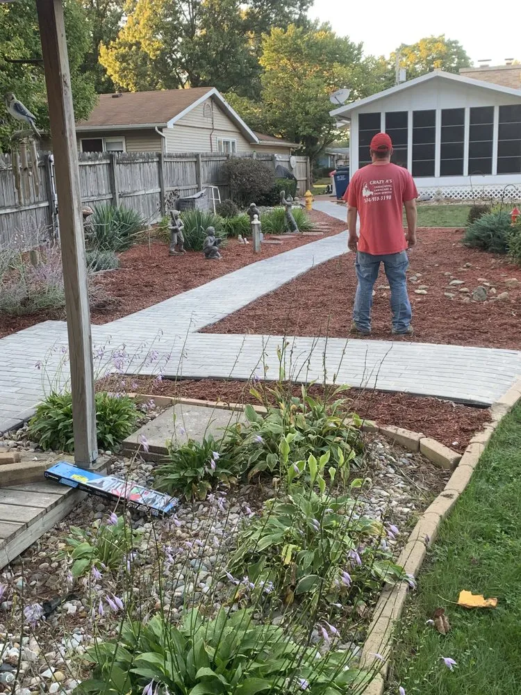 Custom landscaping services with custom design across New Carlisle, IN - Crazy As Landscaping