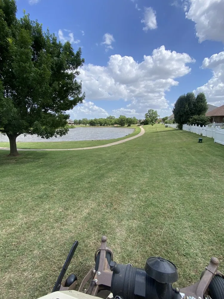 Custom outdoor landscaping in Edmond, OK by Crazy Cutz Landscaping