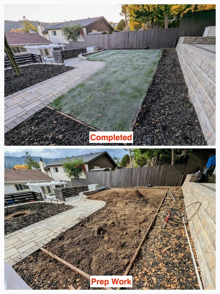 Custom lawn care service for homes in Redwood City, CA by CRC Landscaping