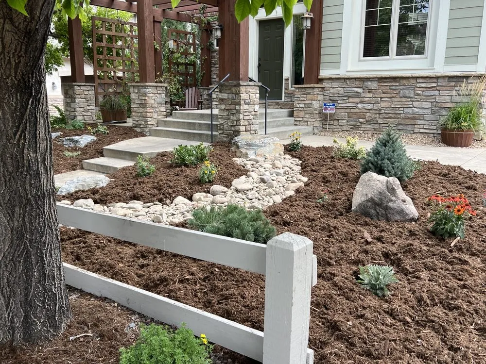 Top-rated lawn care service with custom design in Lafayette, CO by Creation Landscaping Services
