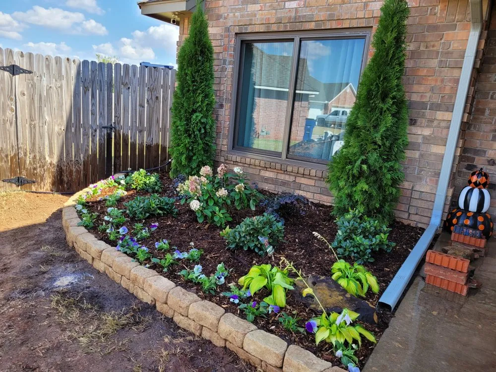 Top-rated landscape installation for residential properties in Oklahoma City, OK by Creations Landscape and Lawn Maintenance