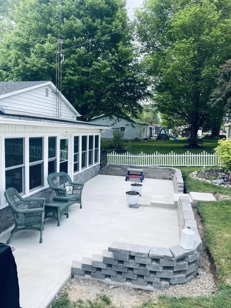 Reliable lawn mowing service for beautiful yards across New Hampshire, OH - Creative Concrete and Construction