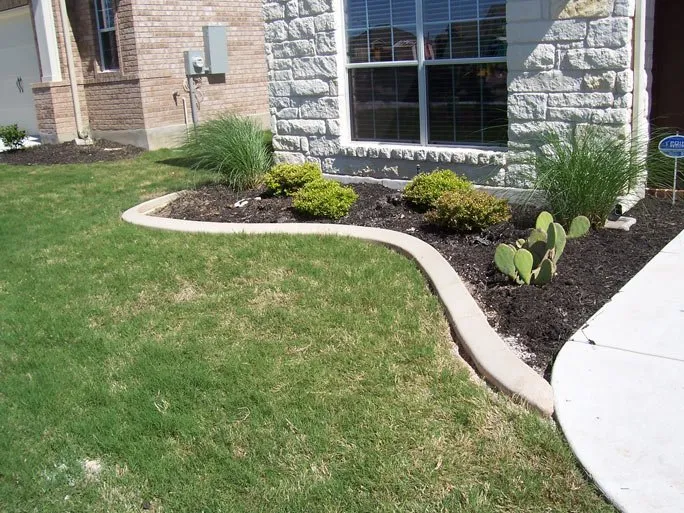Custom landscape design in Austin, TX by Creative Curbing