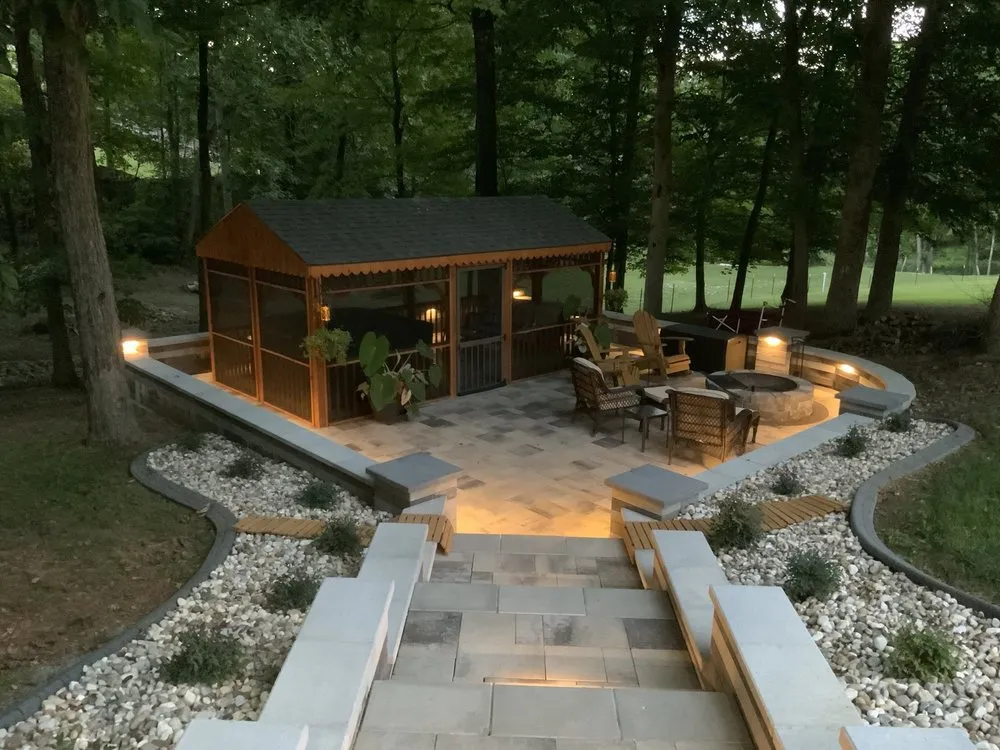 Expert landscape design in Clarksville, TN by Creative Curves