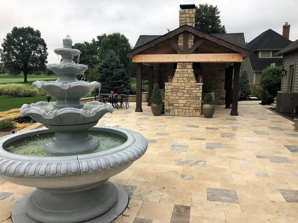 Professional yard cleanup service with custom design in Columbus, OH by Creative Earthscapes Inc, Outdoor Living Design and Build