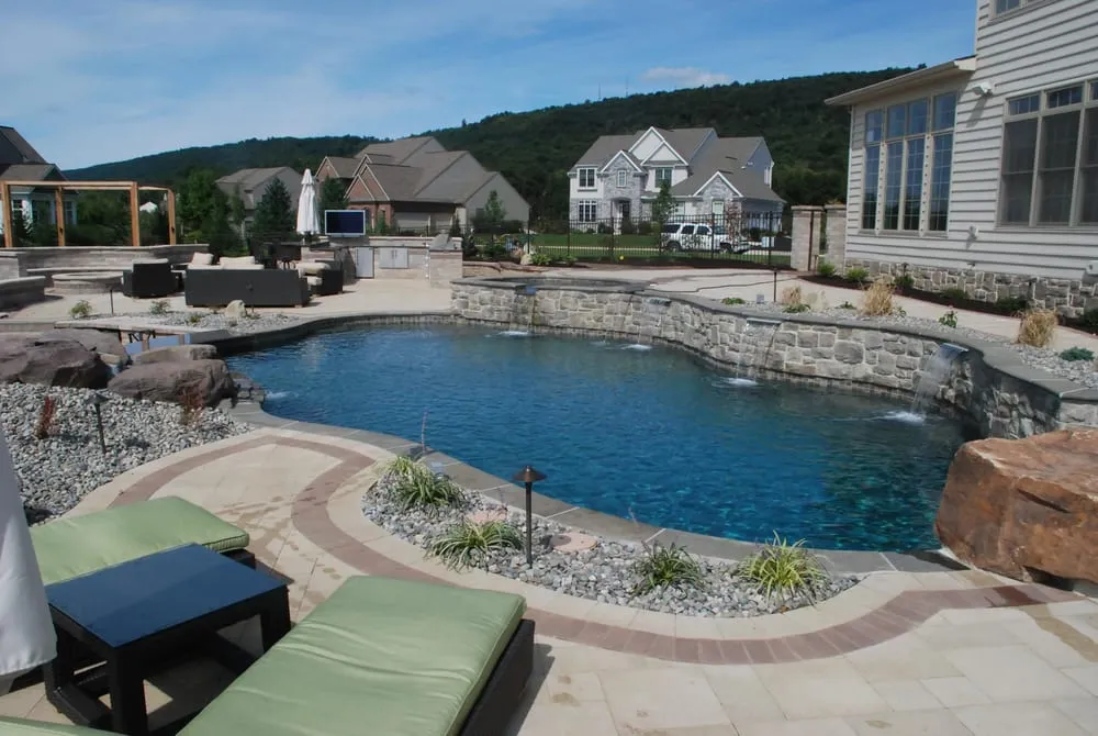 Custom landscape installation in Dillsburg, PA - Creative Exteriors