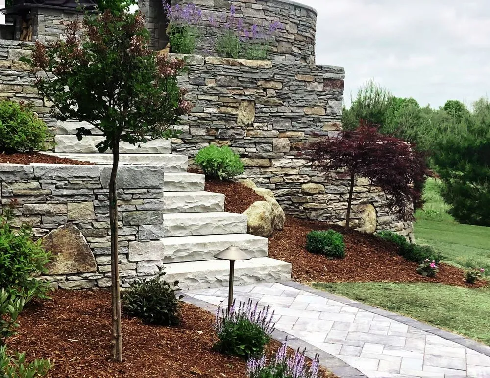 Custom residential landscaping for residential properties in Vernon, CT by Creative Exteriors