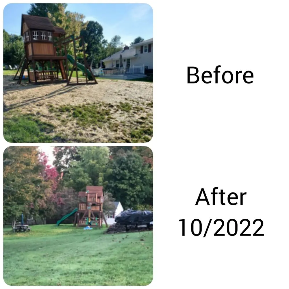 Professional yard cleanup service in Vernon, CT by Creative Exteriors