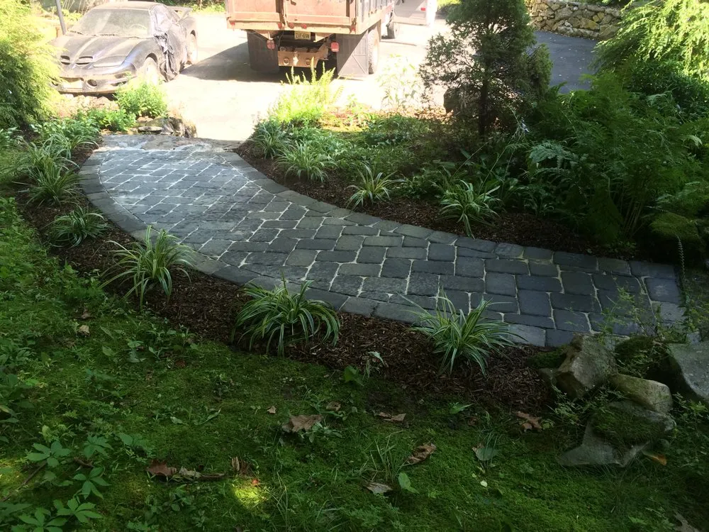 Professional yard maintenance with custom design across Columbia, NJ - Creative Landscape Construction