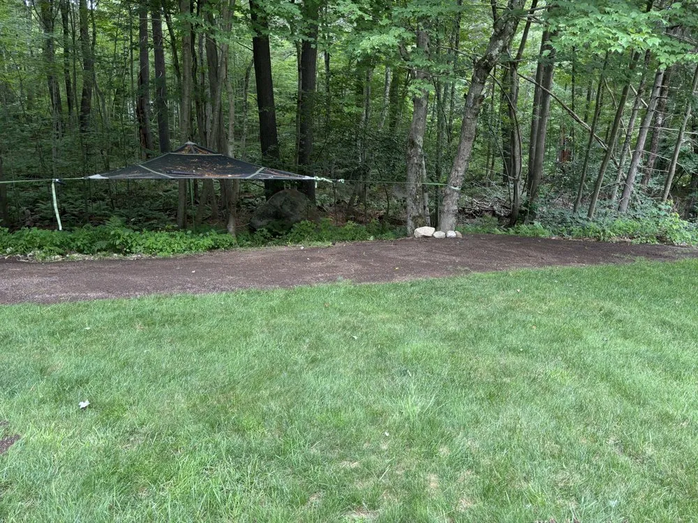 Custom outdoor landscaping in Northbridge, MA by Creative Lawns By JT