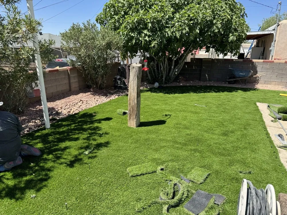 Professional lawn mowing service for outdoor upgrades across Alamogordo, NM - Creative Touch Landscaping and Design