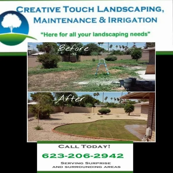 Expert yard maintenance experts serving Surprise, AZ - CreativeTouch Landscaping, Maintenance & Irrigation