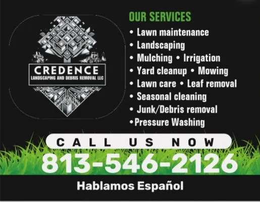 Credence Landscaping & Debris Removal Logo