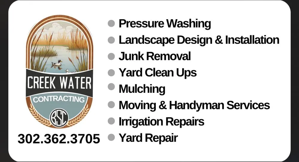 Top-rated residential landscaping in Lewes, DE by Creek Water contracting