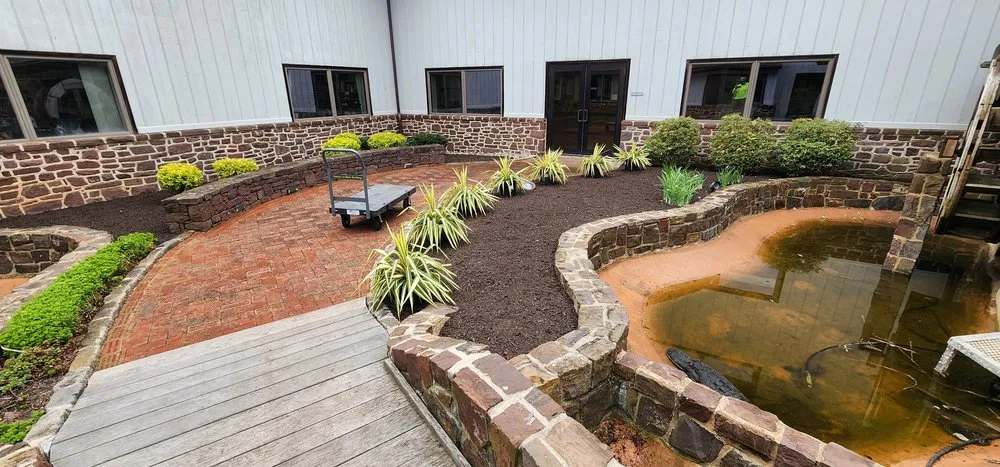 Trusted landscape installation with custom design in Green Lane, PA by Creekside Landscaping