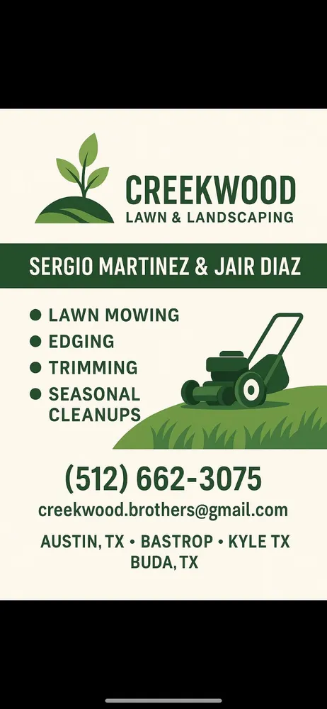Reliable lawn care service in Cedar Creek, TX by Creekwood Lawn & Landscaping