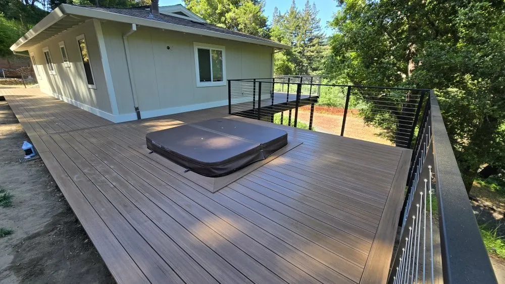 Custom lawn mowing service with custom design across Santa Cruz, CA - Crestline Construction