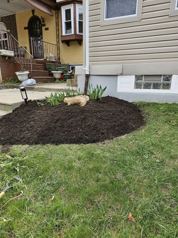 Affordable landscape installation in Narberth, PA by Crew Lawn Care