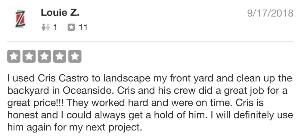 Custom lawn mowing service experts serving Oceanside, CA - Cris Castro Landscape Maintenance