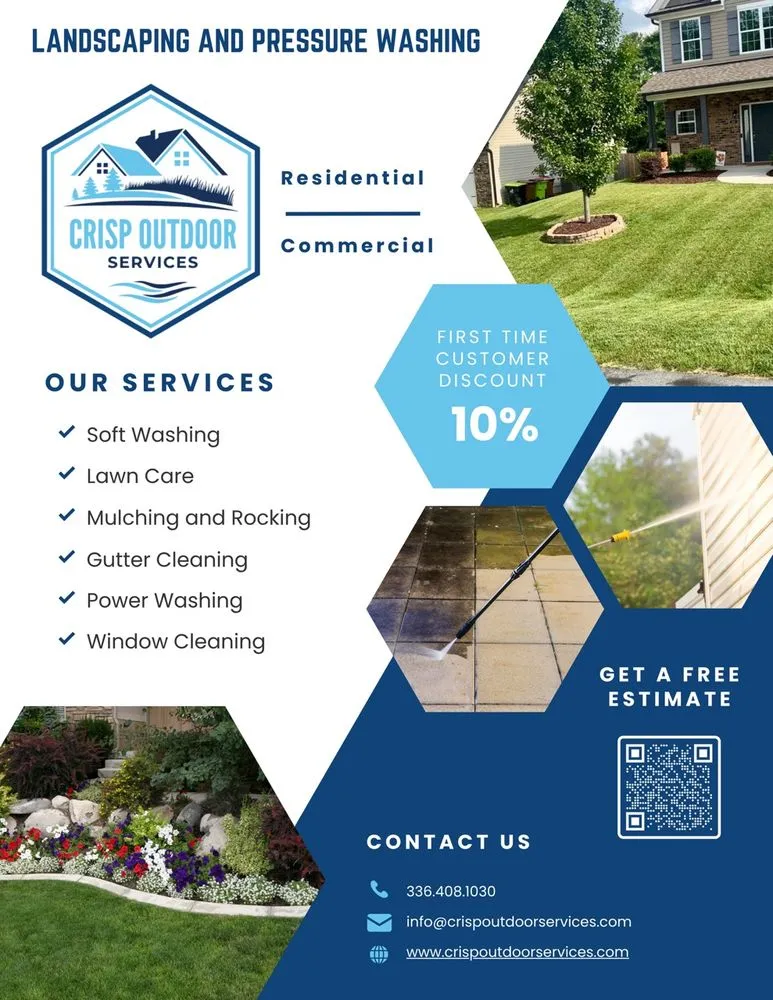 Local outdoor landscaping for year-round maintenance in East Bend, NC by Crisp Outdoor Services