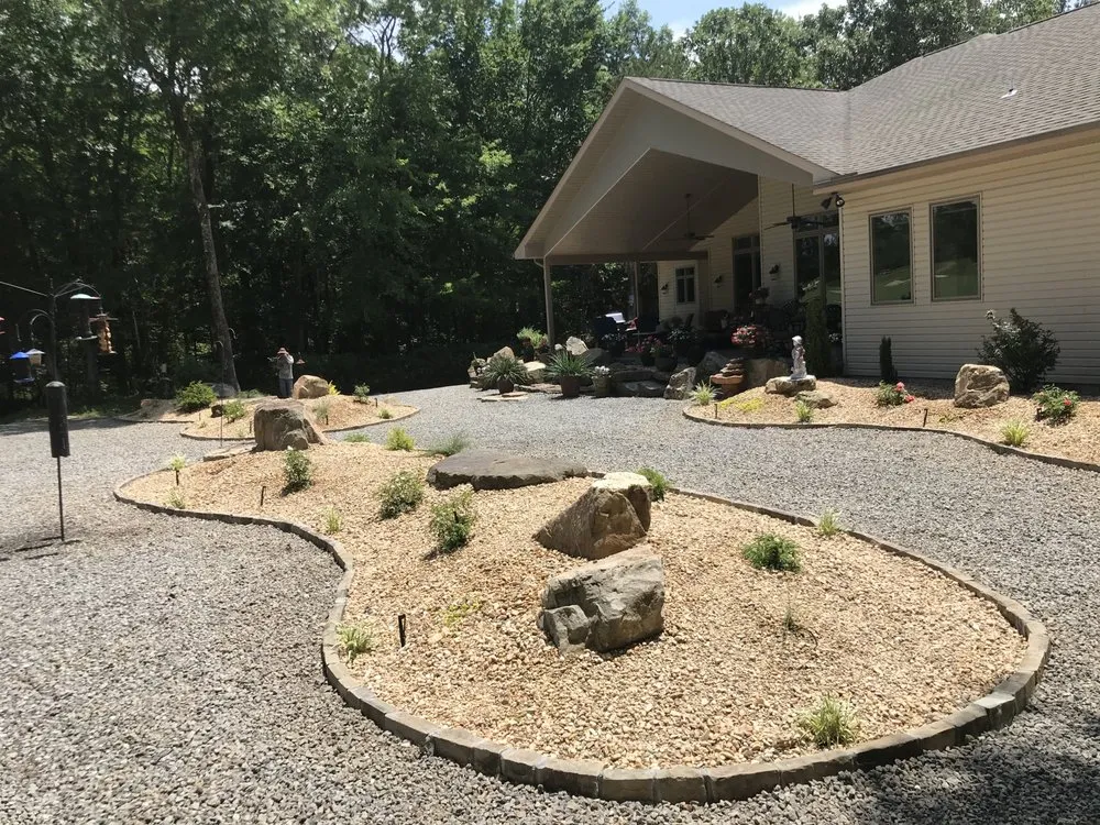 Custom residential landscaping in Hot Springs, AR by Cristal Jill landscape