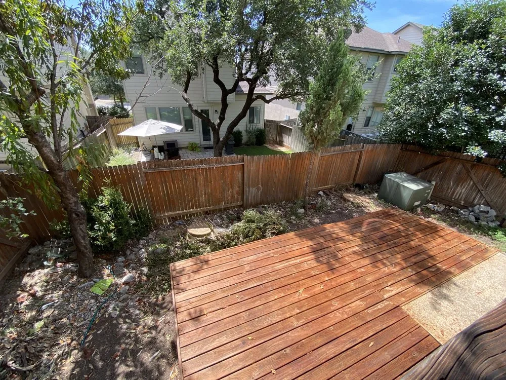 Custom yard cleanup service for beautiful yards in San Antonio, TX by Cristian Luna Tree Service
