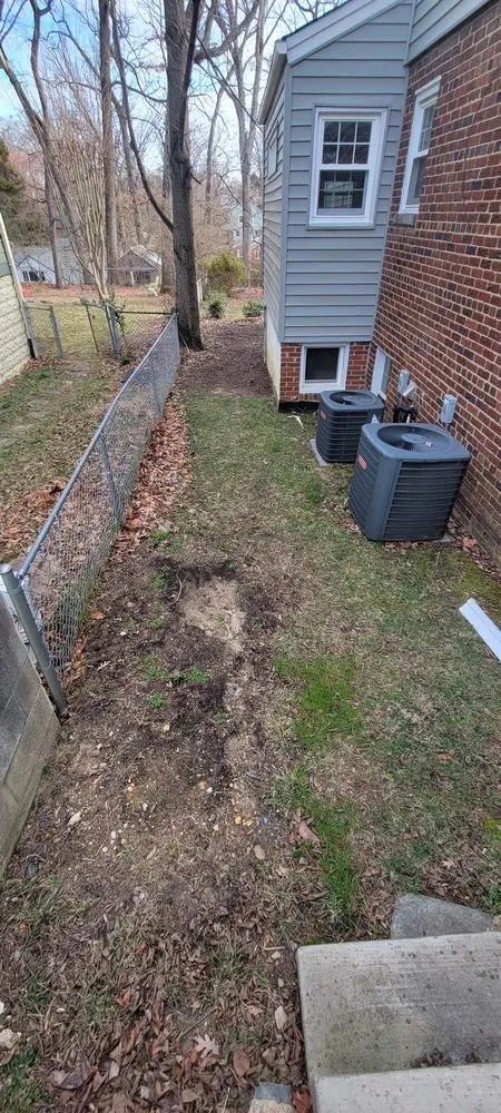 Custom landscape installation in Pimmit, VA by Cristobal Lawncare