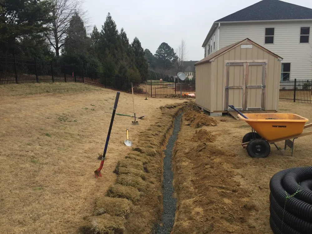 Professional landscape design for homes in Statesville, NC by Crossroads Landscape & Turf