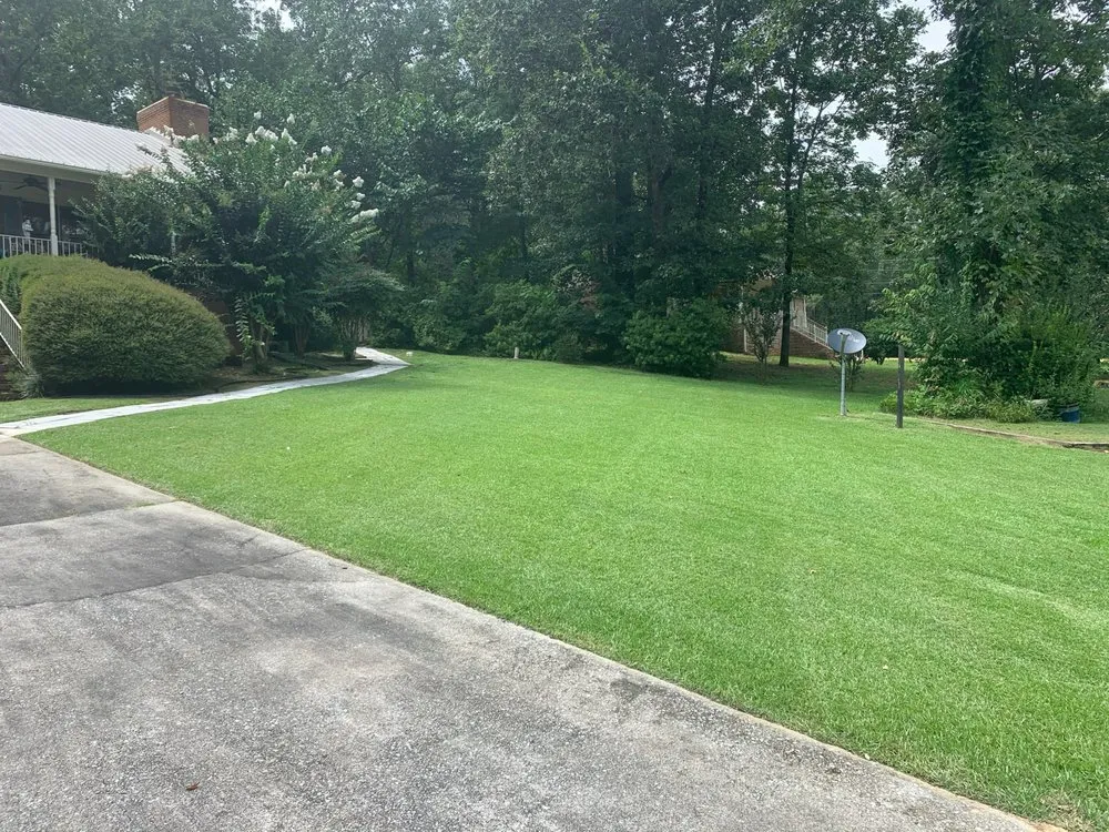 Professional lawn mowing service for year-round maintenance in Helena, AL by Crown Landscaping & Lawn Services