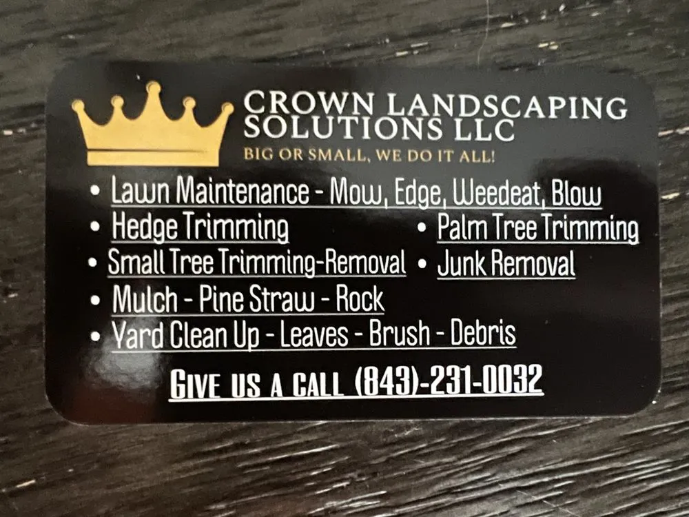 Reliable yard maintenance with custom design in Conway, SC by Crown Landscaping Solutions