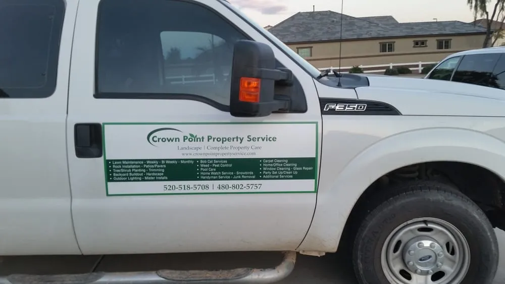 Custom yard cleanup service in Chandler, AZ by Crown Point Property Service