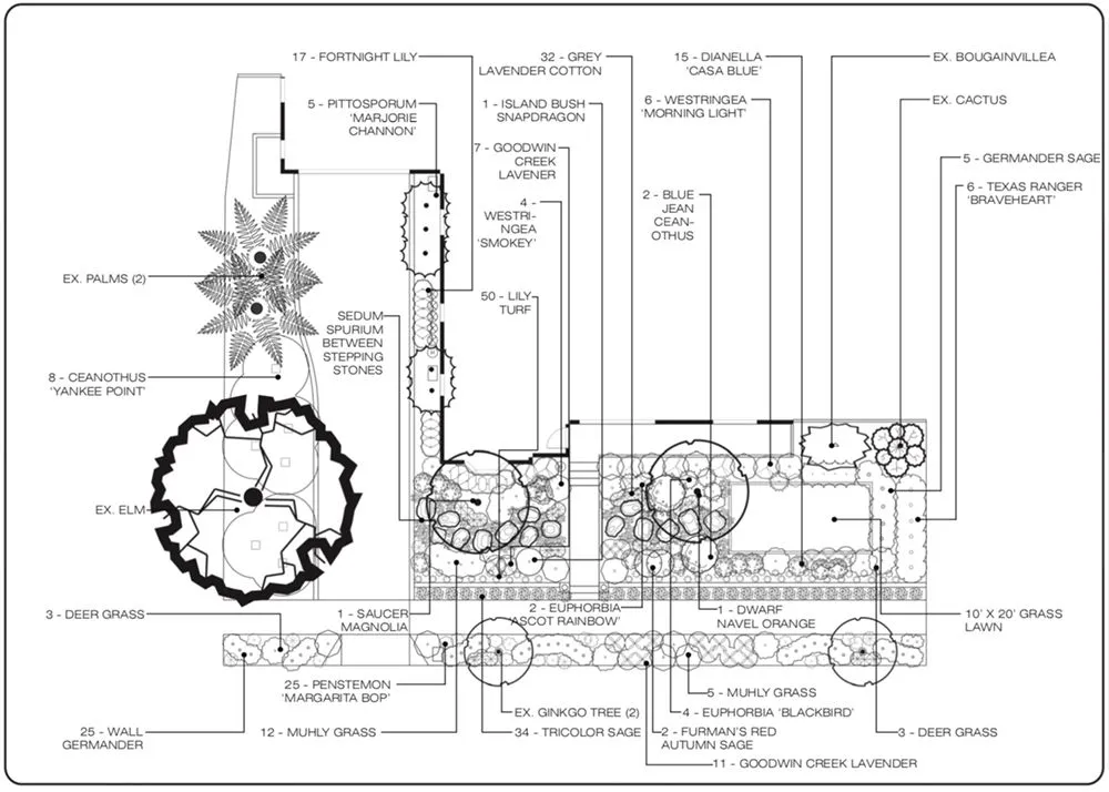 Custom landscape design in Pasadena, CA - Crown Valley Nursery