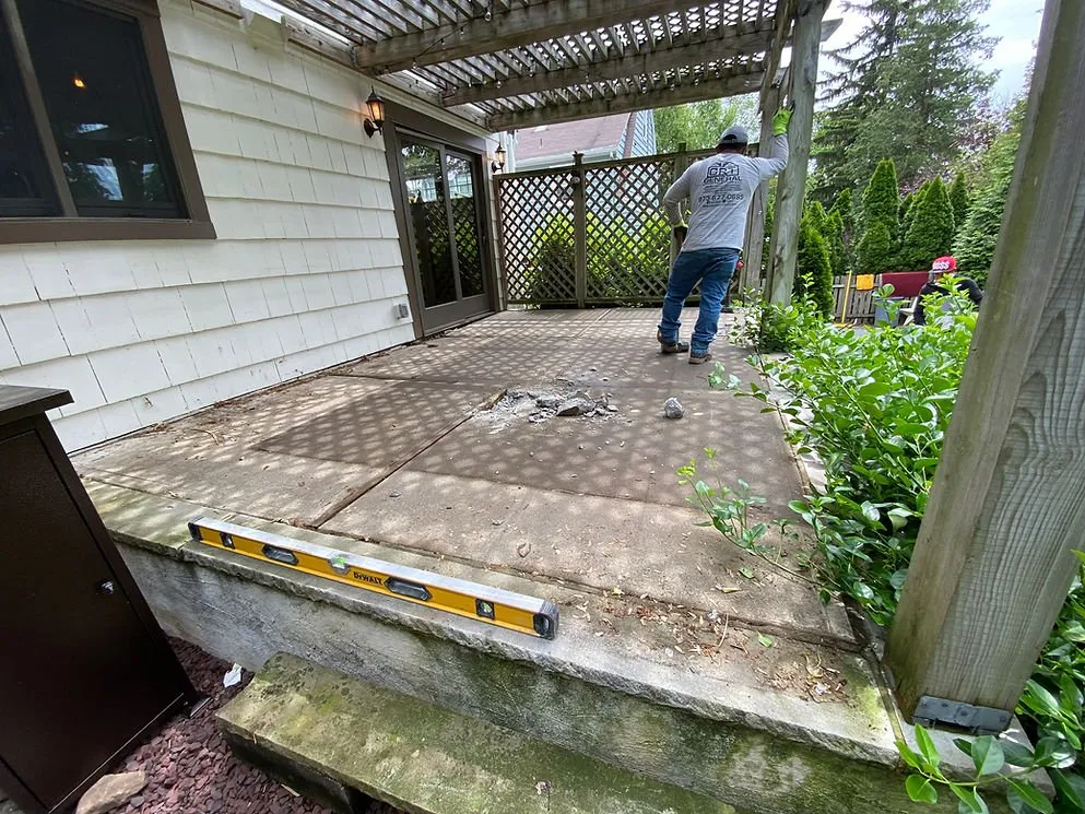 Custom landscape design in Orange, NJ by CRT General Construction