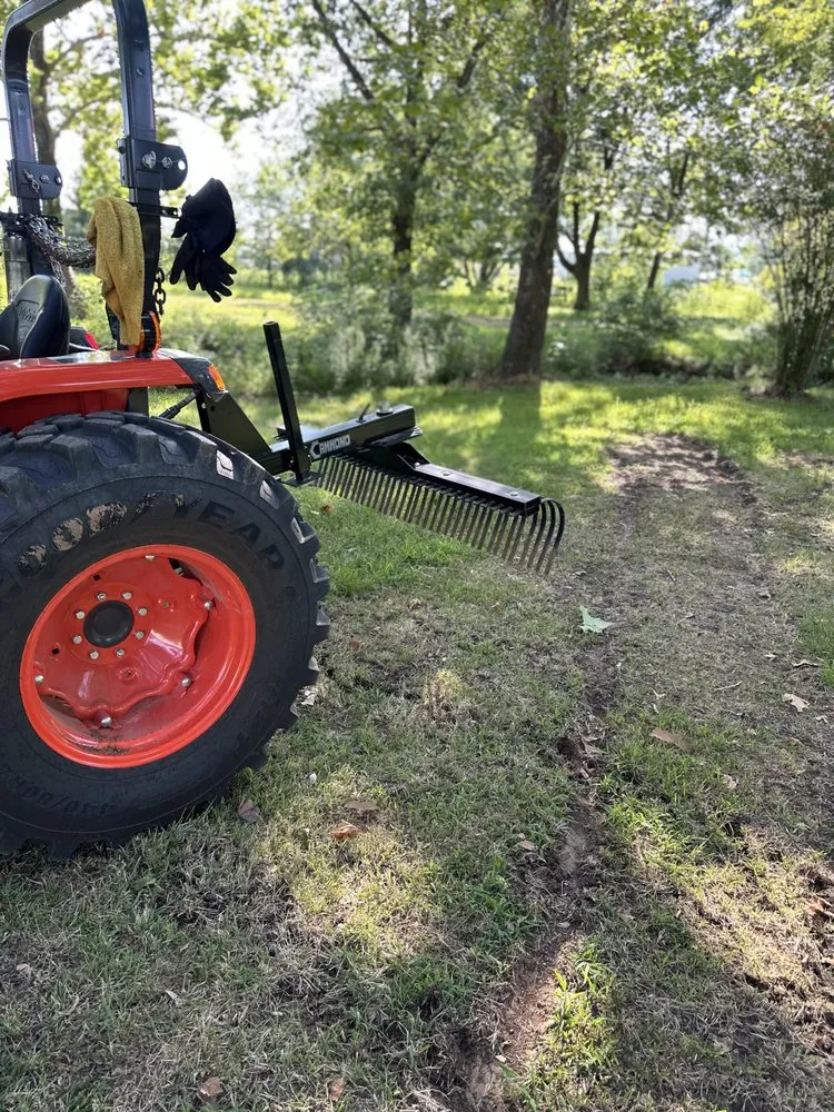 Local landscape installation in Eufaula, OK by Crux Earthworks