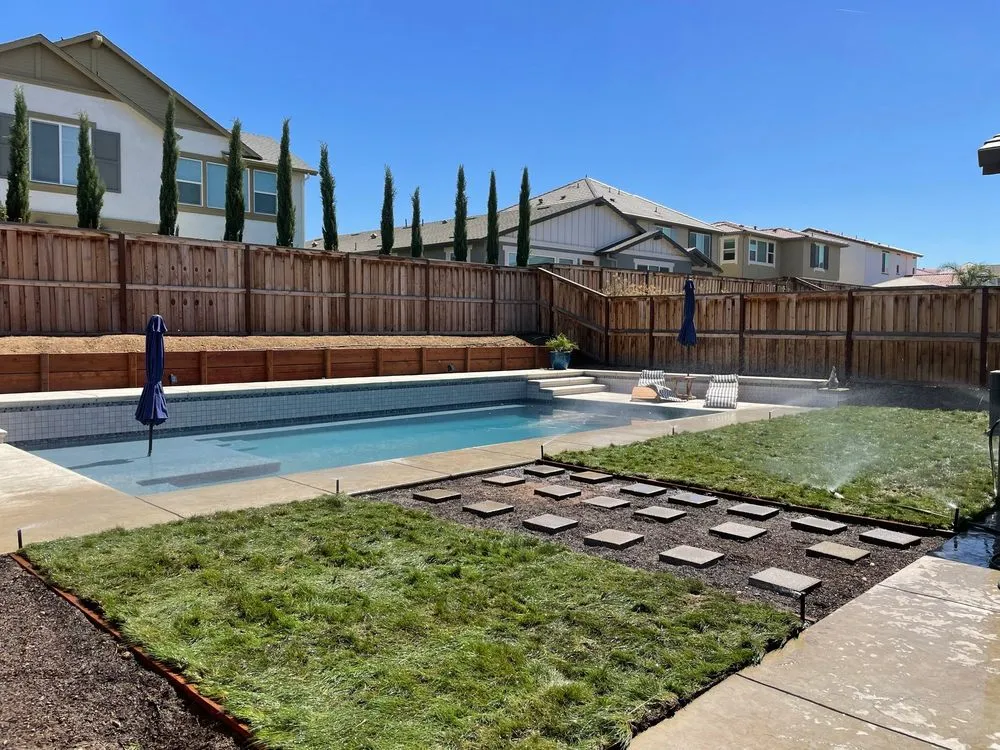 Custom residential landscaping for year-round maintenance in Stockton, CA by Cruz & Co Landscape