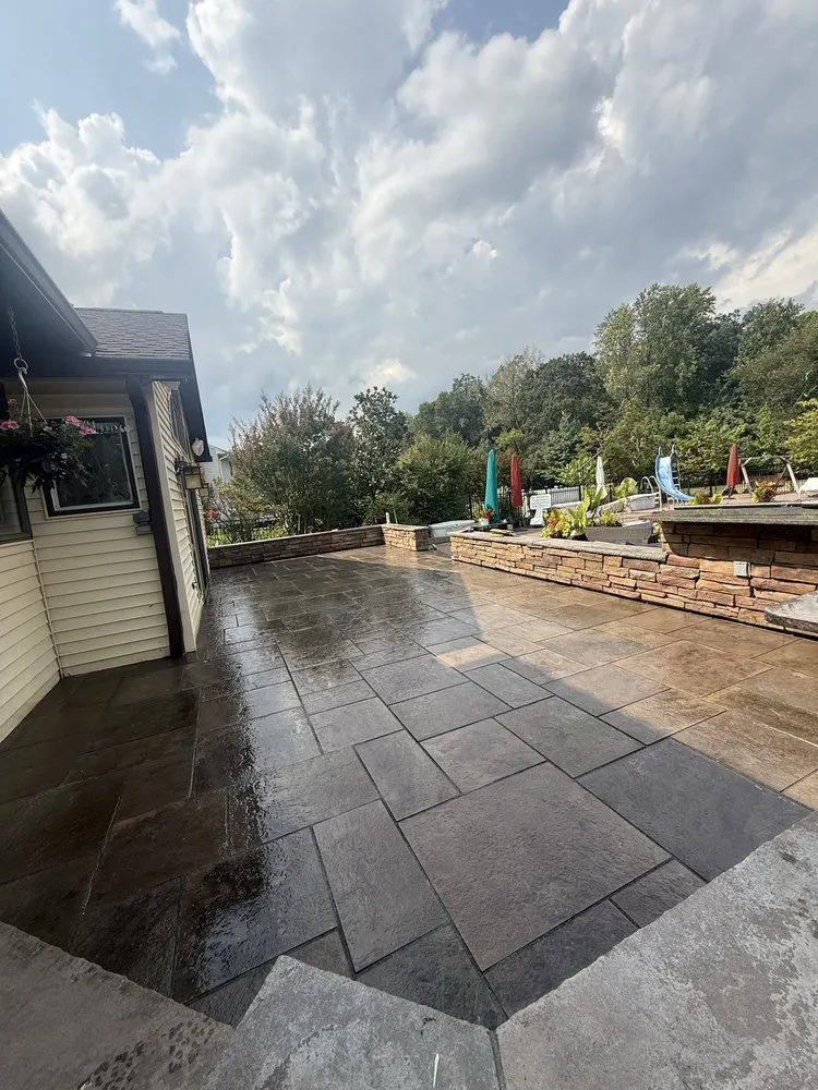 Custom landscape design for residential properties in Trenton, NJ by Cruz Construction & Masonry